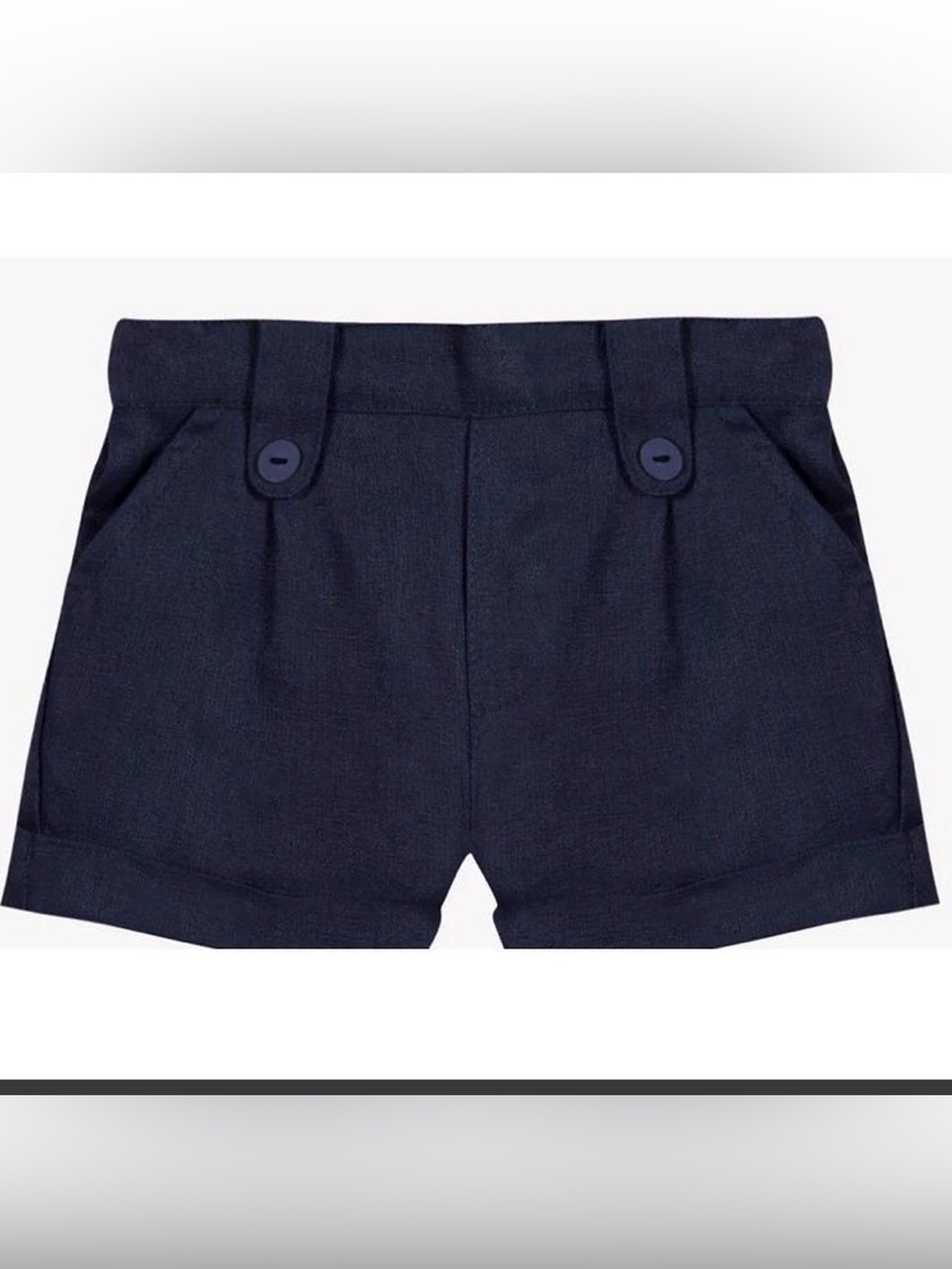 Tartine et Chocolat Shorts Ceremonie 2T Navy Blue Cotton Formal